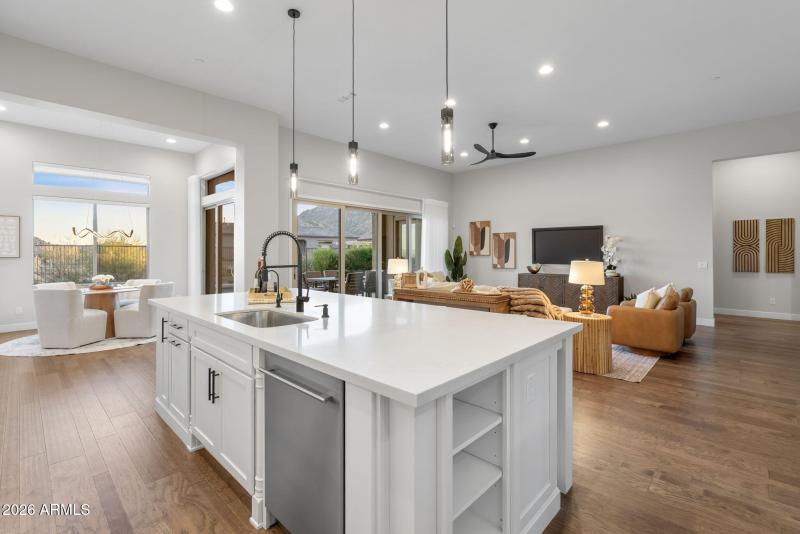 Kitchen w Mtn Views