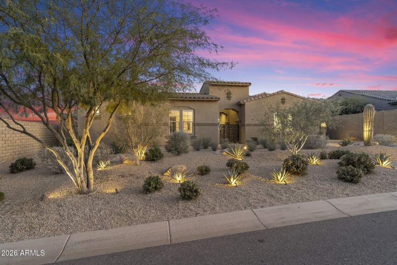 Front of Home w Custom Gate