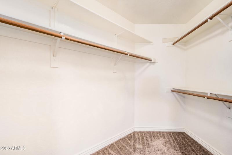 Primary walk in closet