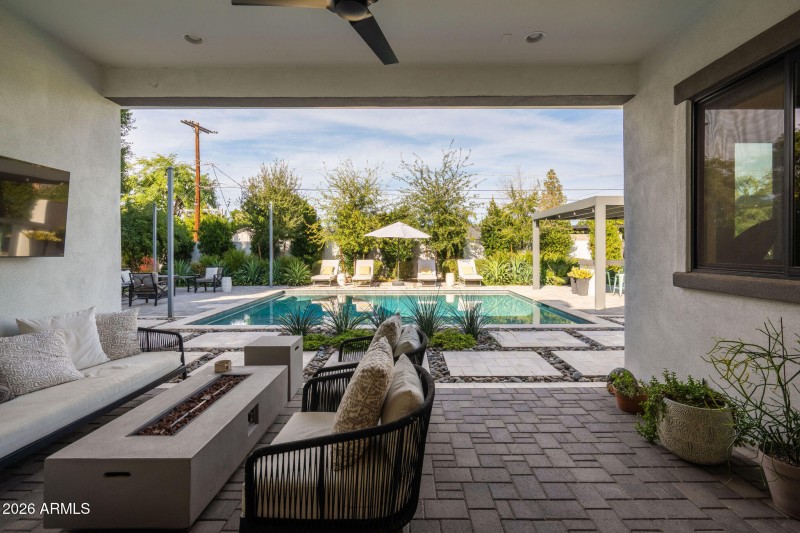 Covered patio