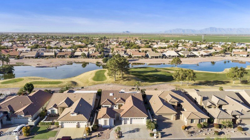 Aerial view - Home on Golf Course