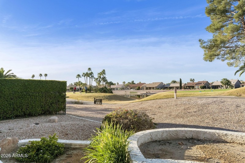 Patio view to golf course