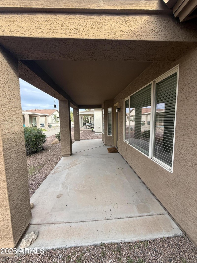 Covered patio