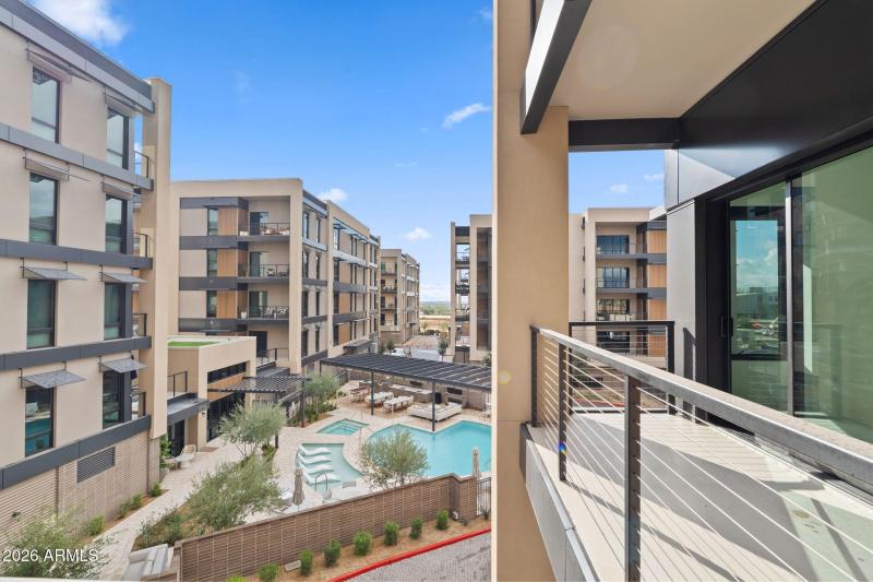 Terrace with Pool View