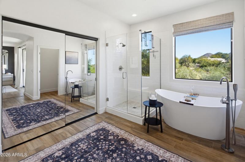 Primary Bath with Mountain Views