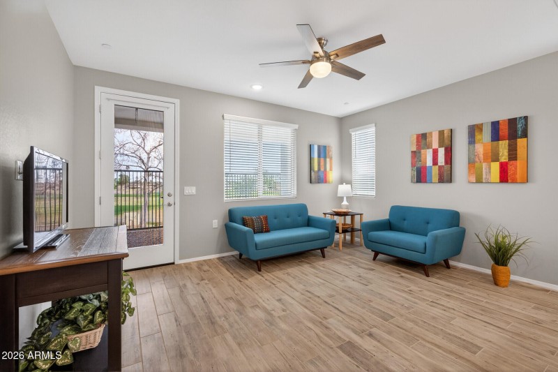 Great Room Living area towards GOLF