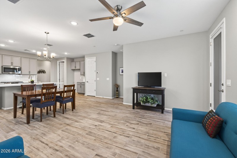 Great Room towards Primary Suite