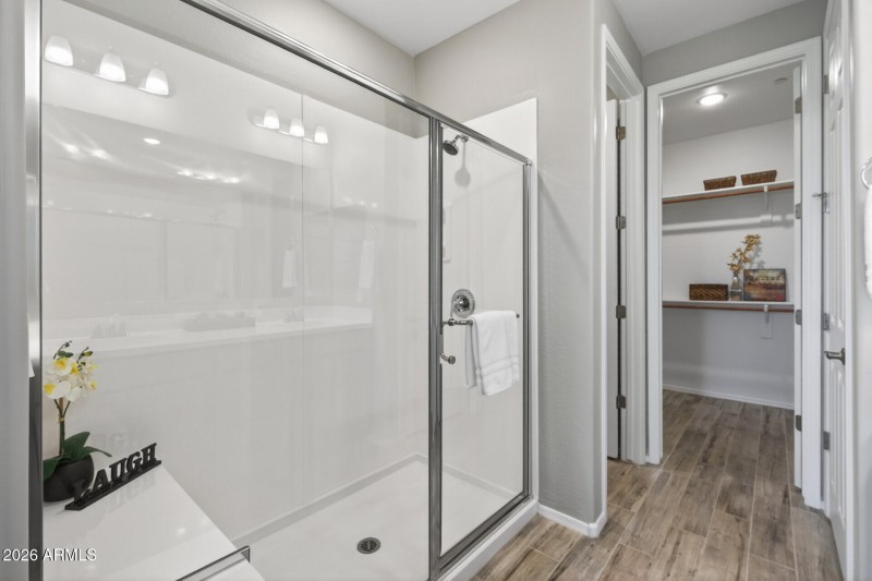 Primary BathShower, WC and Walk in