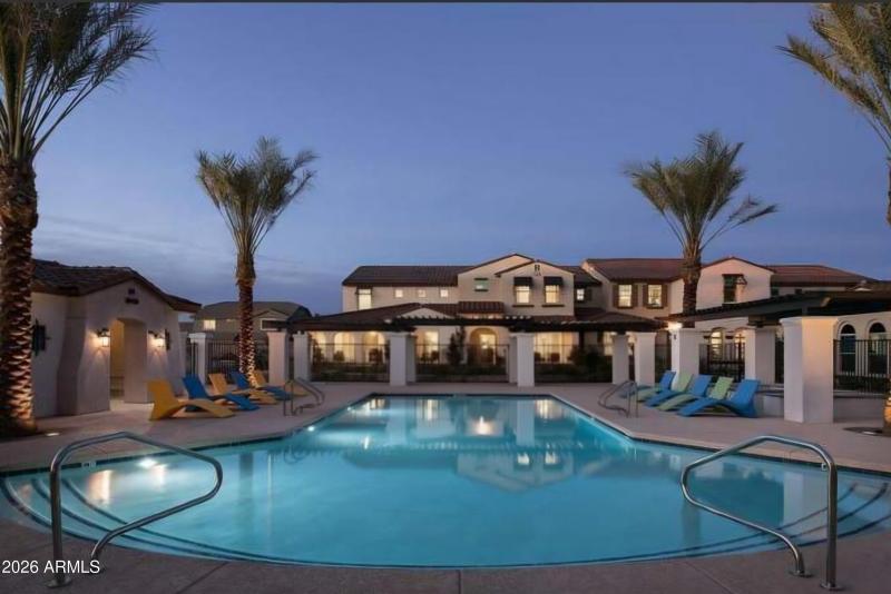 Night Pool Paseo