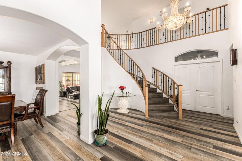 Entry with Spiral Staircase