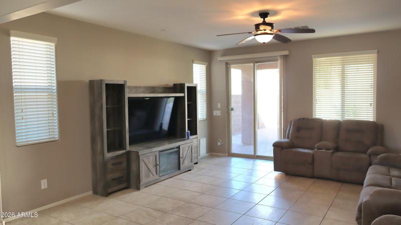 Bright Living Room with Patio Access