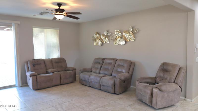Open Family Room with Natural Light