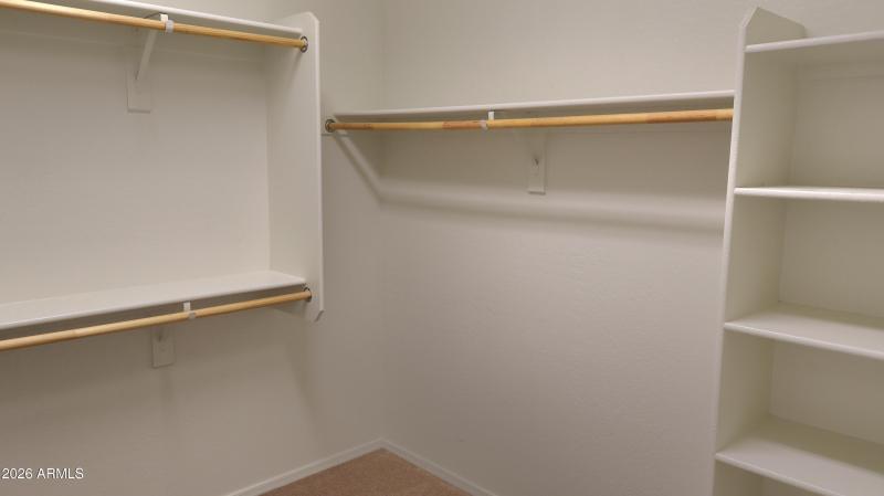 Spacious Walk-In Closet Storage