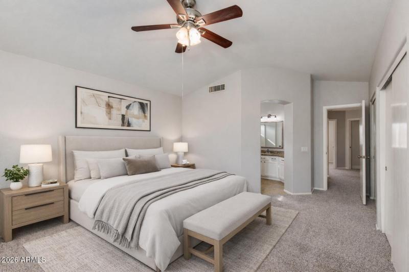 Primary Bedroom *Virtually Staged*