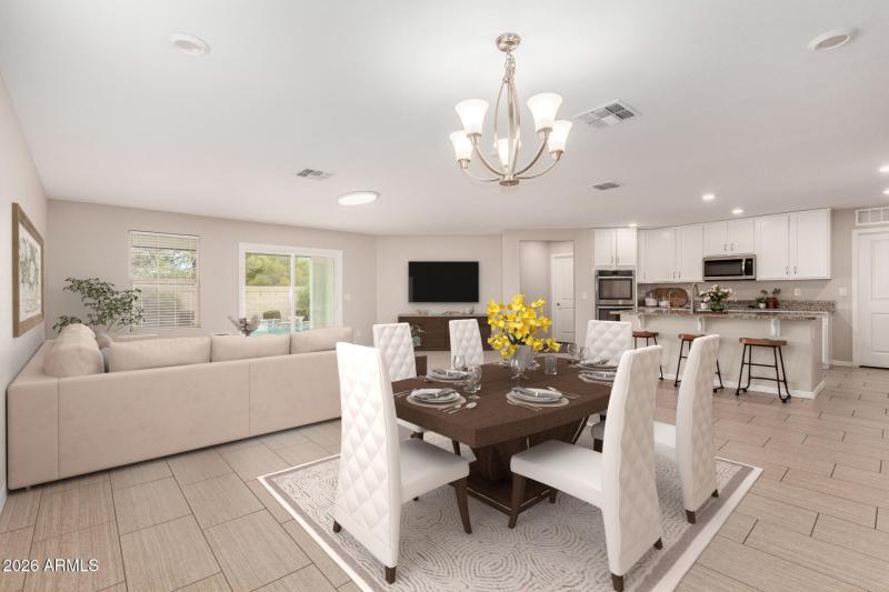 Great Room - Virtually Staged