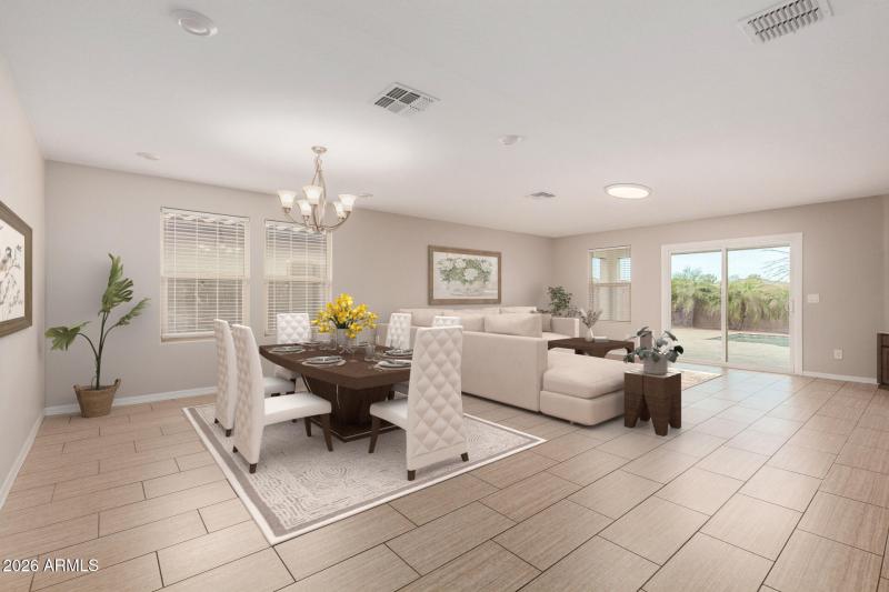 Great Room - Virtually Staged