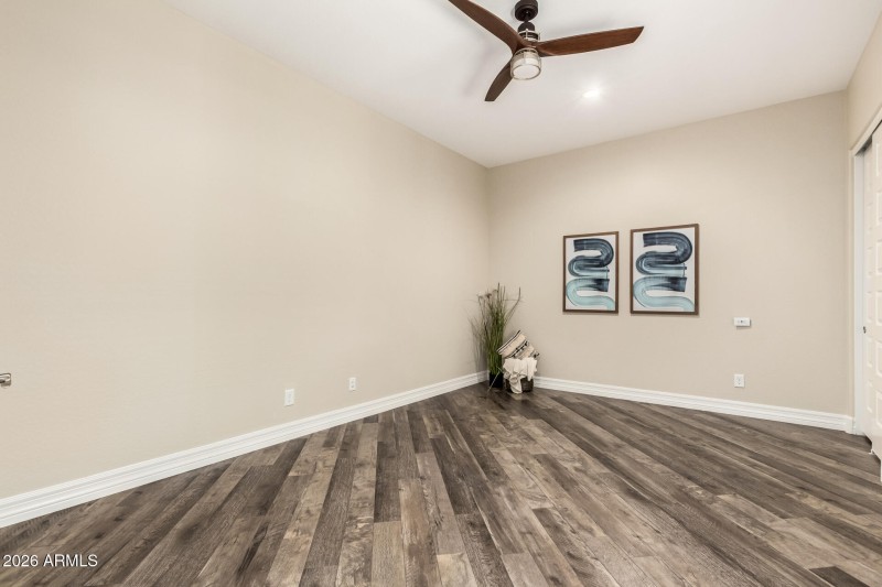 Bedroom 5 with closet / Flex Space