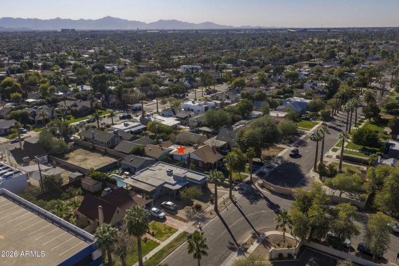 Aerial looking SW