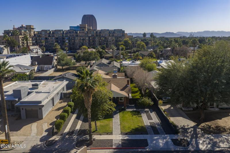 Aerial looking S