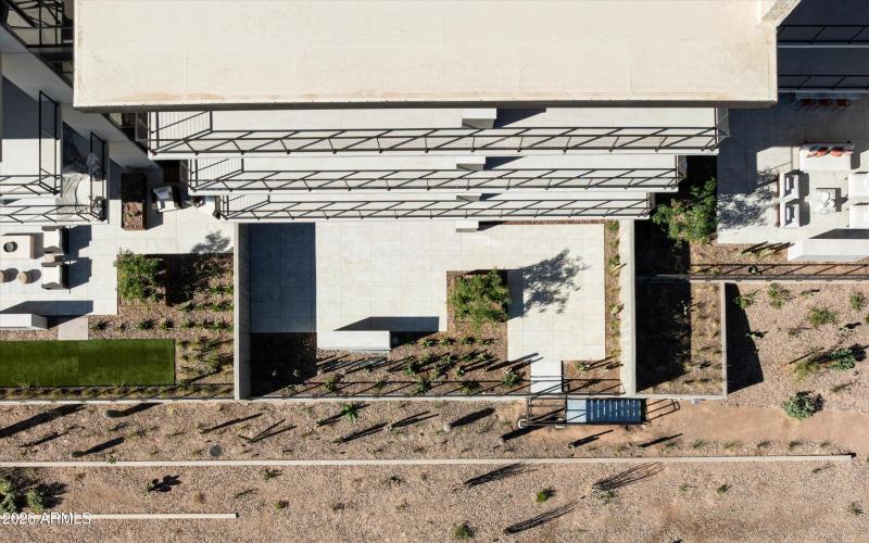 Aerial of Private Patio