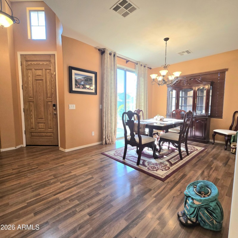 Front Entry and Dinning Room