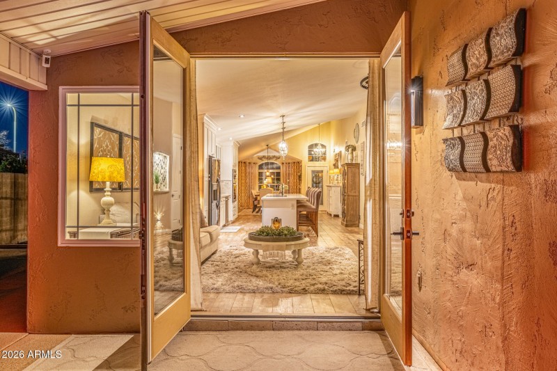 French Doors from Backyard