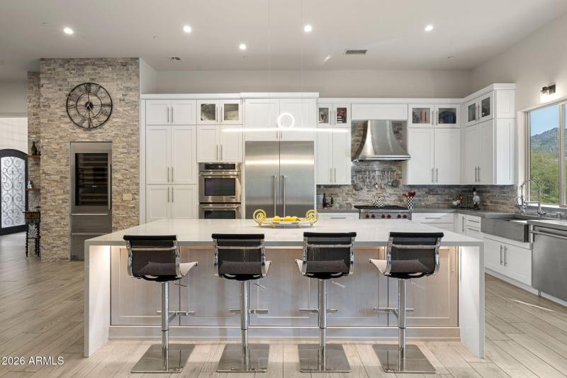 Sleek Gourmet Entertainer's Kitchen