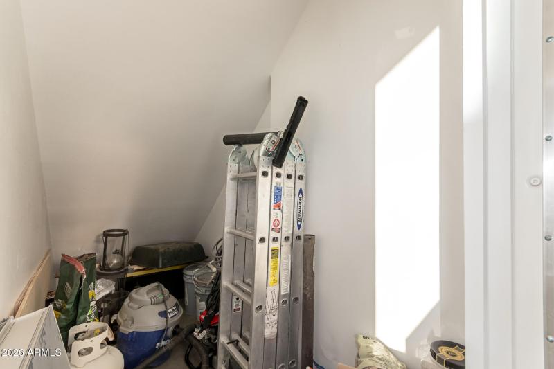 Separate attached storage room