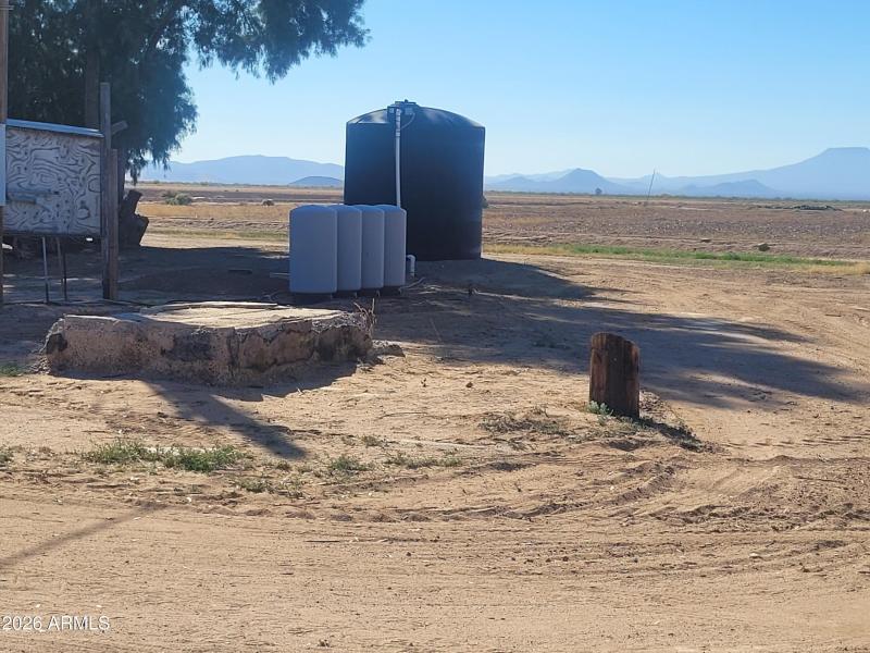 Well pressure tanks and holding tank