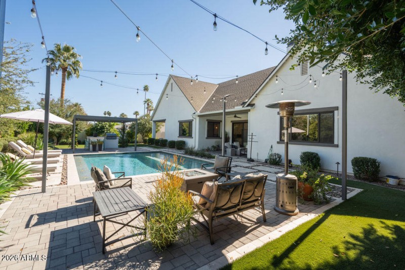 Pool view to East