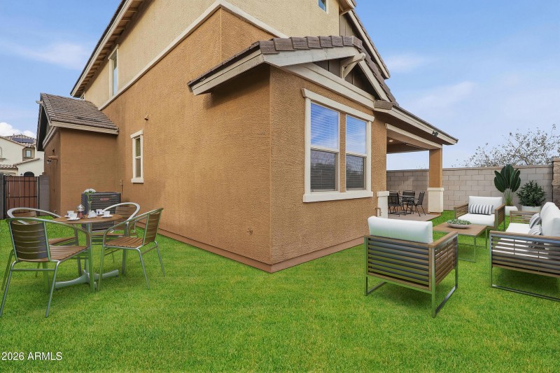 Virtually Staged Backyard