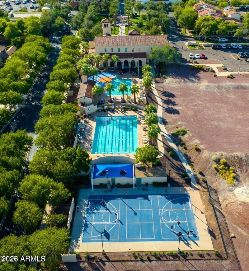 Drone.Community Pools.B-Ball court