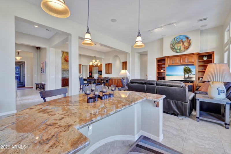 View from sunken Wet Bar