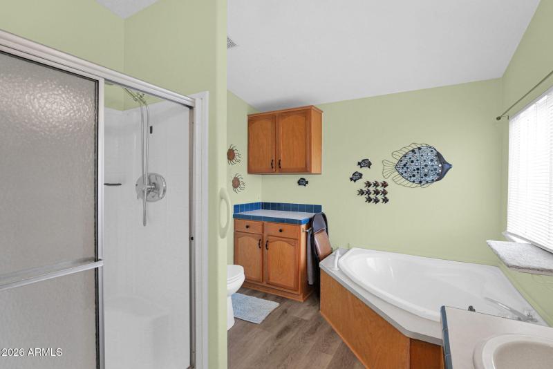 Separate Shower & Tub