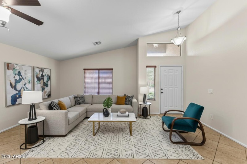 Living Room VIRTUALLY STAGED