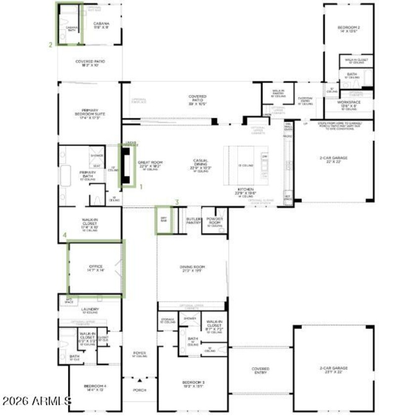 Mojave Contemporary Floorplan