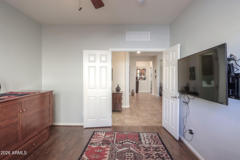 Den w/double doors