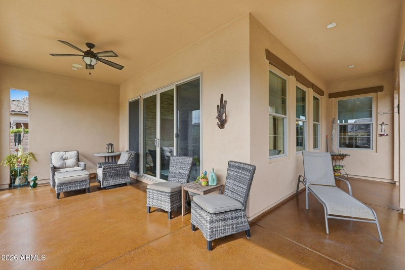 Covered patio