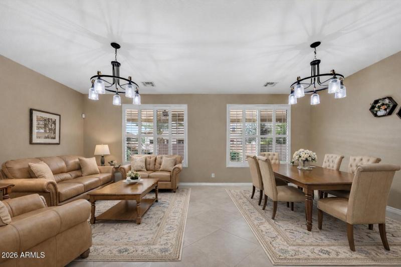 Living/Dining Virtually Staged