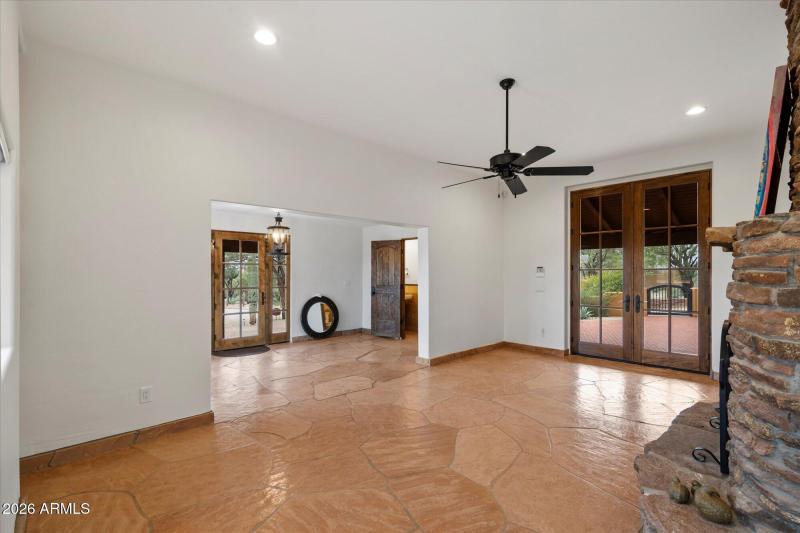 Living Space With Patio Access