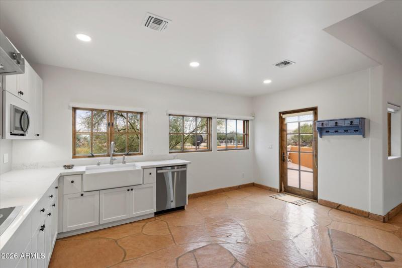 Kitchen With Patio Access