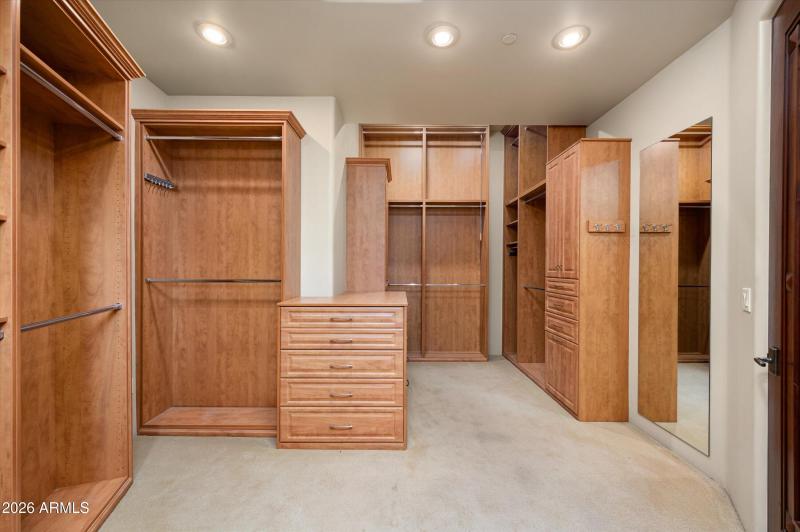Primary closet