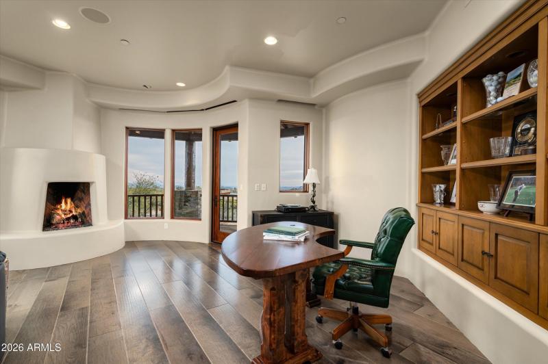 Man Cave Desk Area