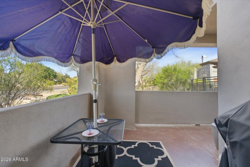 Large patio