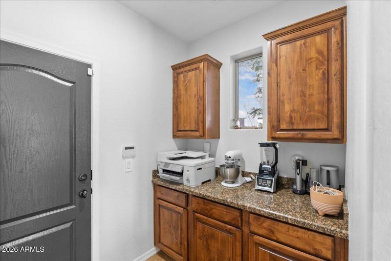 Pantry area from garage