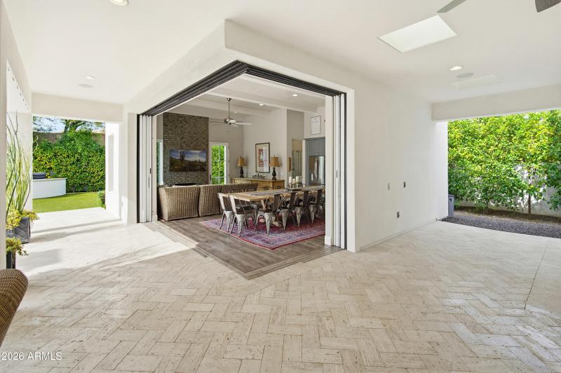 Backyard Patio & pool house