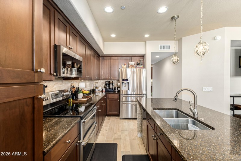 Designer kitchen finishes