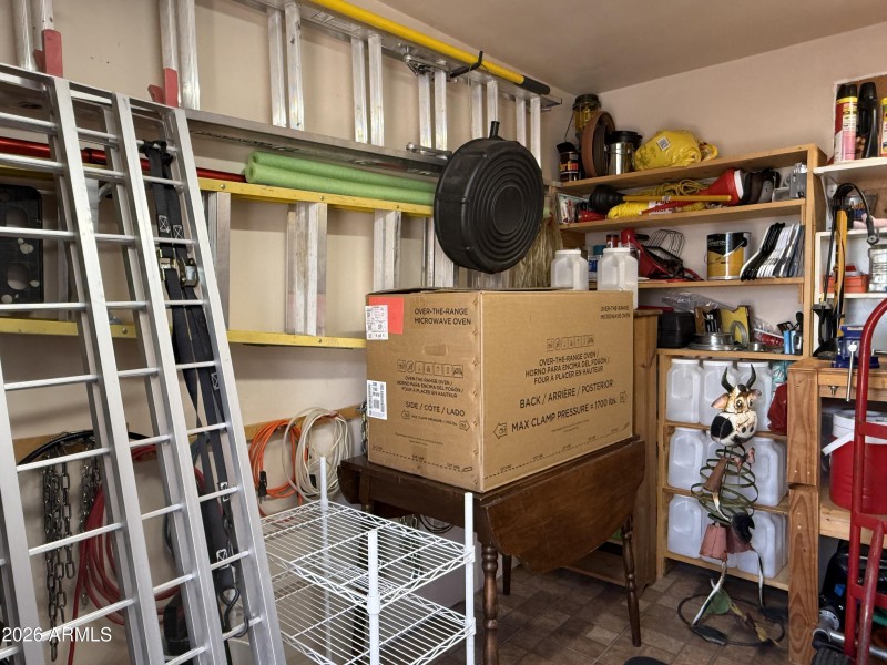 Shed interior with Bench (1)