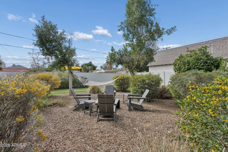 View of rear sitting area