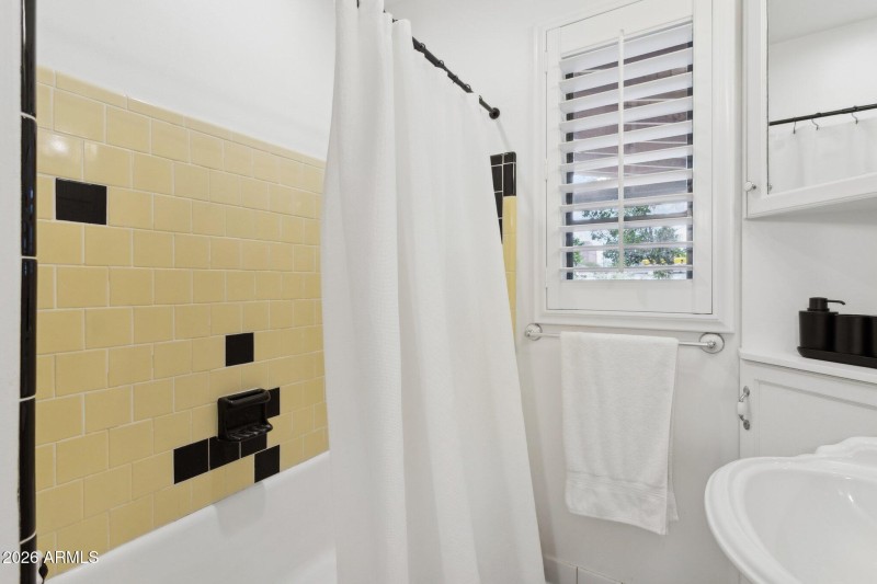 Vintage preserved hall bath